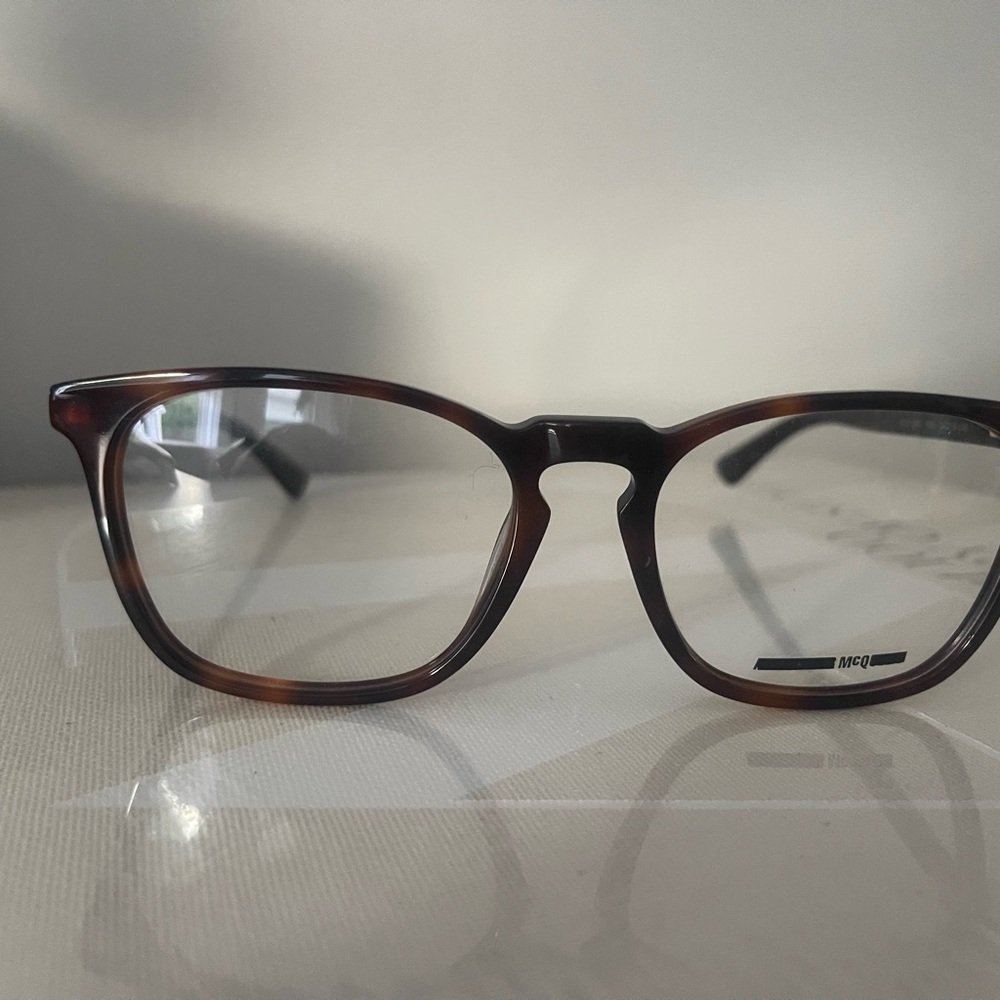 McQ by Alexander McQueen Tortoise Shell Glasses
